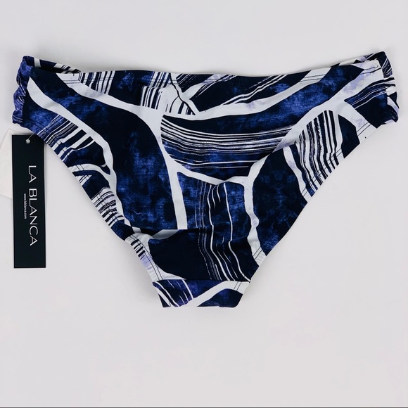 🔥LA BLANCA🔥Swimsuit Bali Hai Print Shirred Swim Bottoms Sizes 6/12/14/16 NWT - Picture 4 of 7
